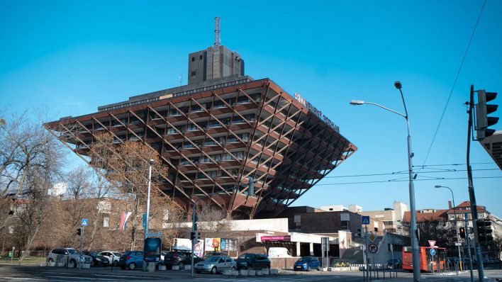 Das Gebäude des Slowakischen Hörfunks "Slovenský rozhlas" in Bratislava © picture alliance/dpa | Marijan Murat
