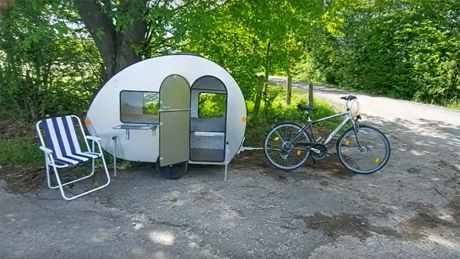 Fahrradwohnwagen von Susi Kronstein
