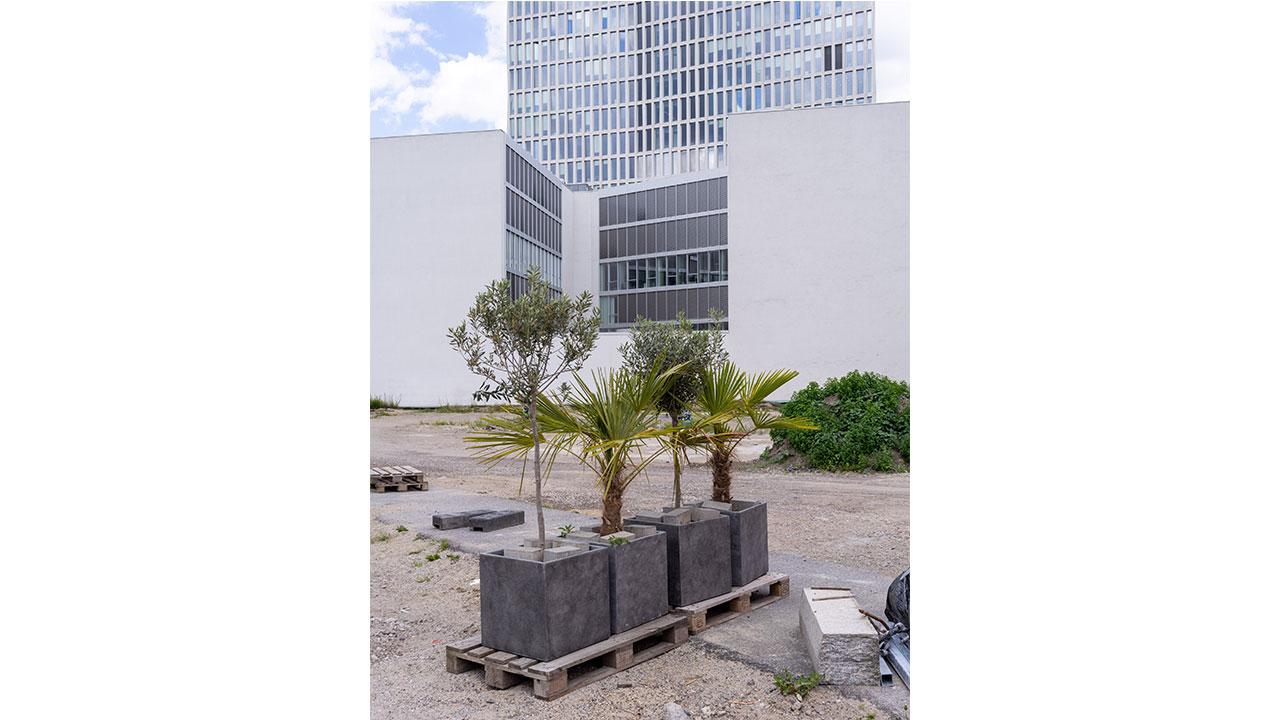 André Wunstorf: Baustelle am Europaplatz, 2024, aus der Serie Pixel aus Beton, 2024, Digitalfotografie © Landesarchiv Berlin / Wunstorf