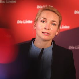 Ines Schwerdtner, Vorsitzende Die Linke © picture alliance / NurPhoto | Christian Marquardt