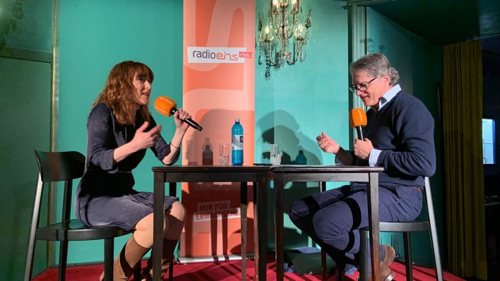 Jakob Augstein zusammen mit Nora Bossong Jakob Augstein zusammen mit Nora Bossong