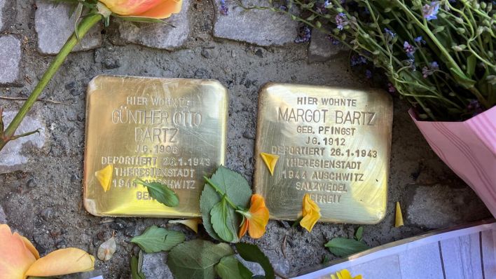 Stolpersteine für Margot und Günther Otto Bartz © radioeins/Philip Meinhold