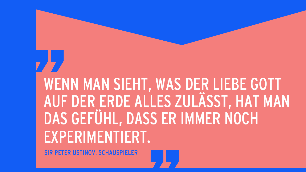 Der atheistische Stachel: Peter Ustinov © radioeins