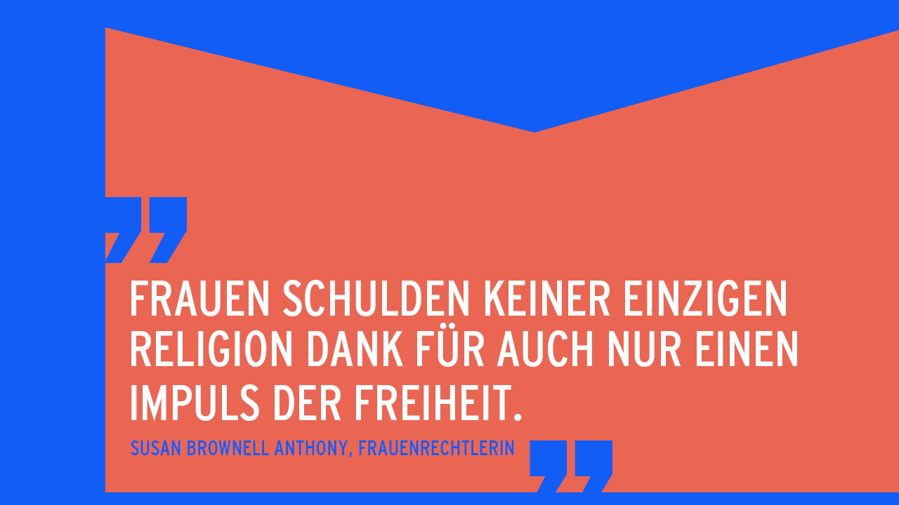 Der atheistische Stachel: Susan Brownell Anthony © radioeins