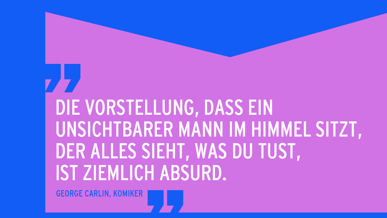 Der atheistische Stachel: George Carlin © radioeins