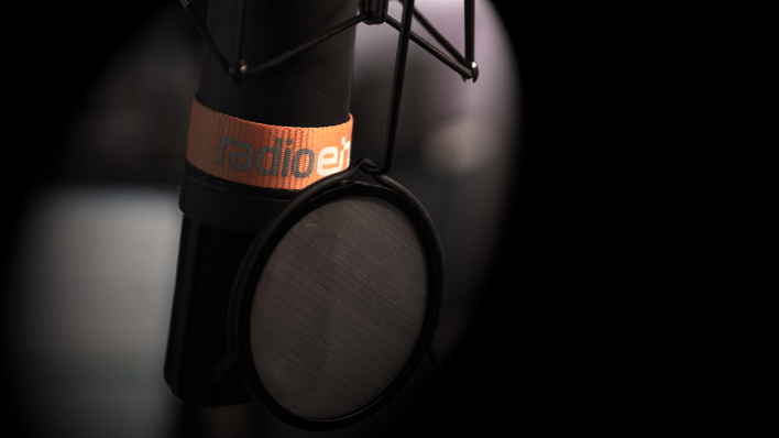 Mikrofon im radioeins Studio