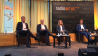 Von links: Stefan Zierke (SPD), Martin Patzelt (CDU), Linda Teuteberg (FDP), Moderator Marco Seiffert © radioeins/Ebs Rüger