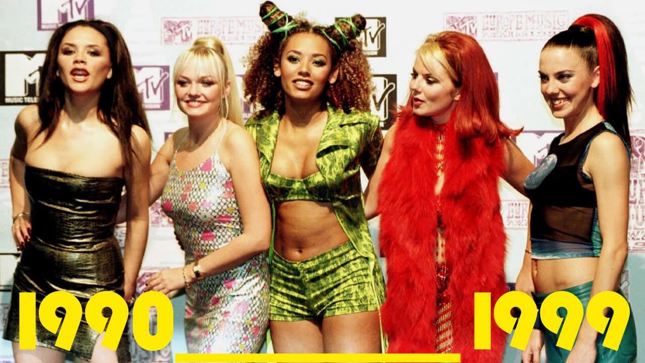 Das Archivbild vom 06.11.1997 zeigt die britische Popgruppe "Spice Girls"