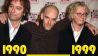 Die US-Rockgruppe REM posiert am 12.11.1998 bei der Verleihung der MTV Europe Awards 1998 in Mailand