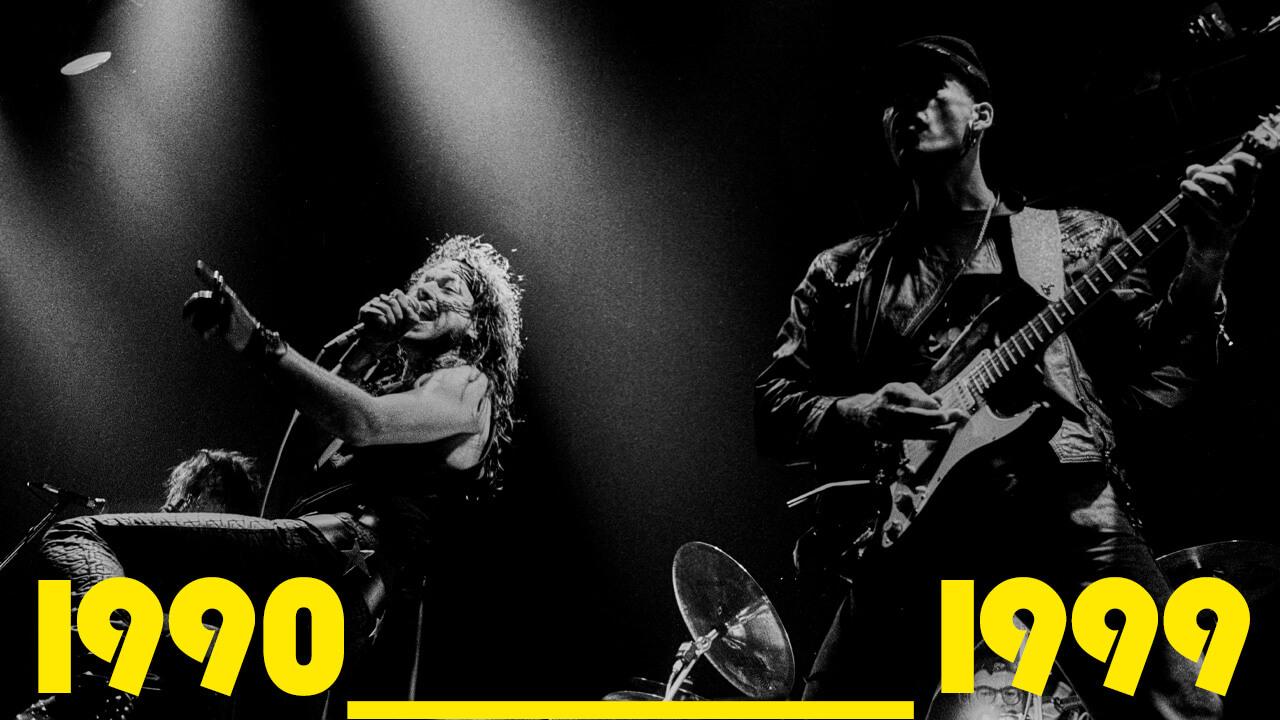 Berlin, 17.10.1990, Punkgruppe Extrabreit, im Metropol am Nollendorfplatz