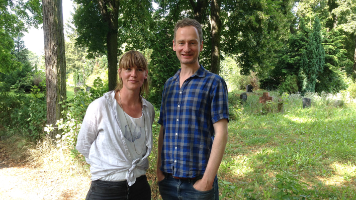 Vera Fritsche und Wolfram Schroff von dem Jugend-, Kunst- und Kulturträger Schlesische 27