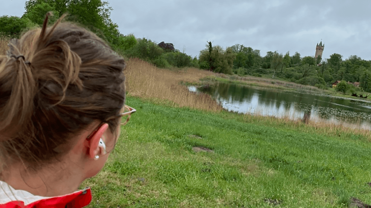 Anjas Trainingsplan im Park Babelsberg in Potsdam sah eigentlich nur 30 Minuten vor