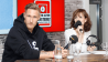 Kerstin Hermes im Gespräch mit Unions Mittelstürmer Sebastian Polter