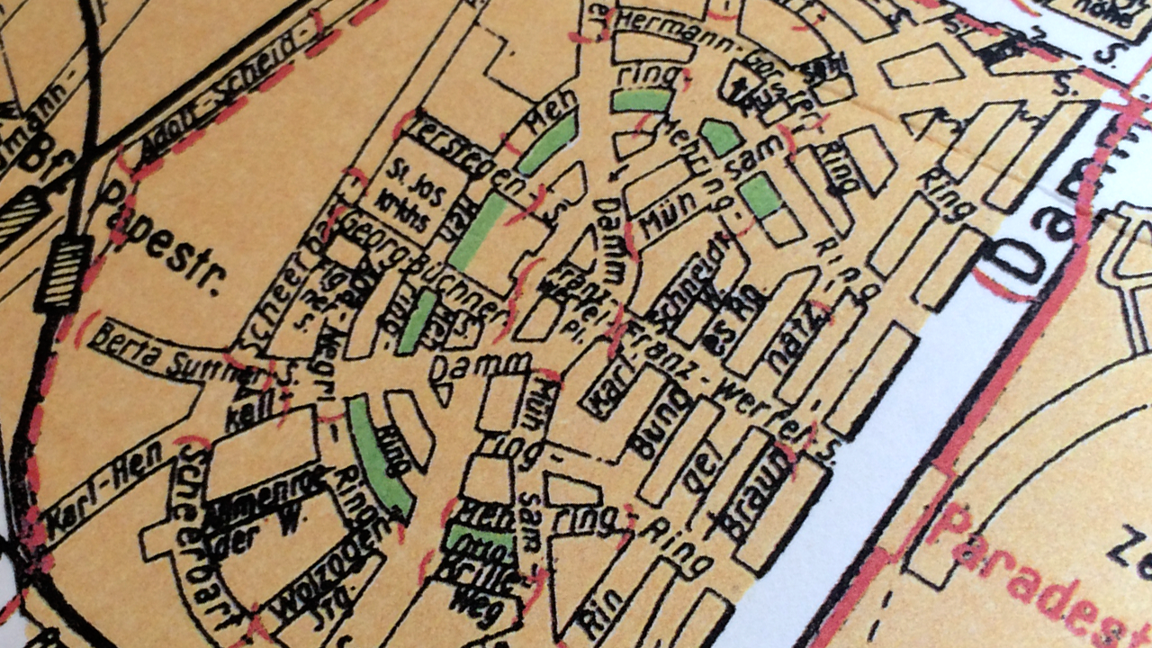 Manfred-von-Richthofen-Straße auf dem Berliner Stadtplan 1946