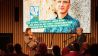 Jakob Hein stellte sein Buch "Wie Grischa mit einer verwegenen Idee beinahe den Weltfrieden auslöste" vor. Es moderierte Gesa Ufer. © radioeins/Schuster