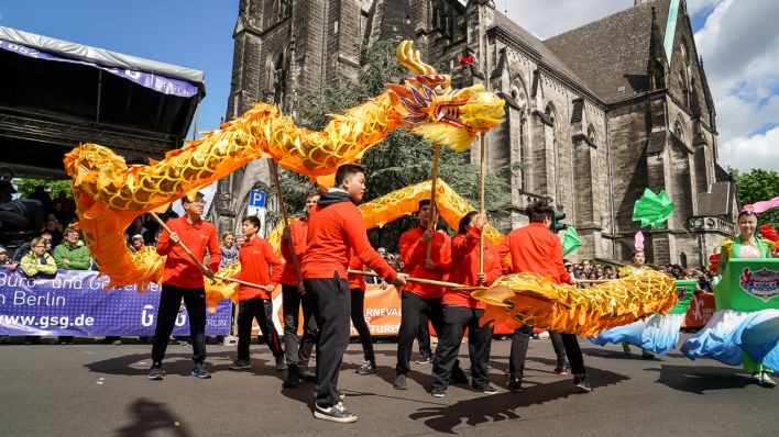 Impressionen des bunten Straßenumzugs © radioeins/Frederic Schweizer