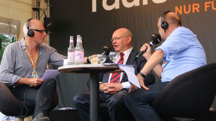 Zu Gast im Park: Ex-Bürgermeister Walter Momper © radioeins