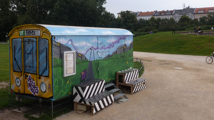 Zentrale Anlaufstation der sogenannten "Parkläufer" im Görlitzer Bahnhof © radioeins/Lorenzen