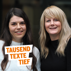 Tausend Texte Tief - Laura Clemenz und Claudia Gerth © radioeins/Schuster