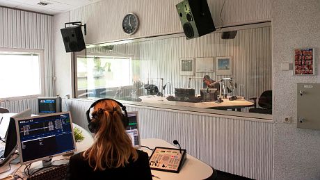 Studio von Radio Nederland Wereldomroep Studio von Radio Nederland Wereldomroep