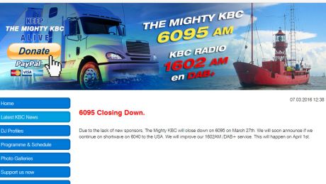 Due to the lack of new sponsors, The Mighty KBC will close down on 6095 on March 27th 2016.