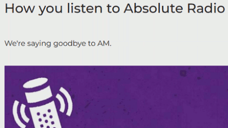 How you listen to Absolute Radio could be changing: We're saying goodbye to AM.