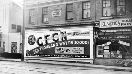 1030 k/c, CFCN The Voice of the Prairies, ten thousand watts 1030 k/c, CFCN The Voice of the Prairies, ten thousand watts