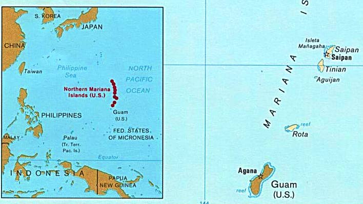 Nördliche Marianen mit Saipan und Tinian Nördliche Marianen mit Saipan und Tinian