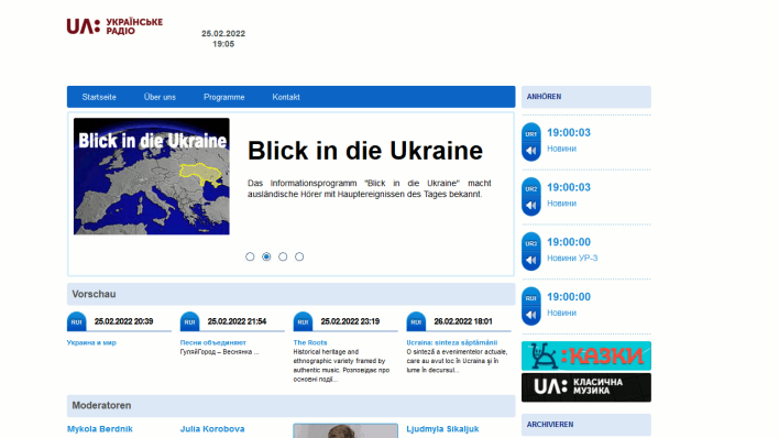 Ukrainske Radio: Blick in die Ukraine