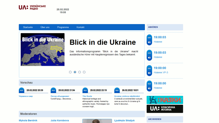 Ukrainske Radio: Blick in die Ukraine Ukrainske Radio: Blick in die Ukraine
