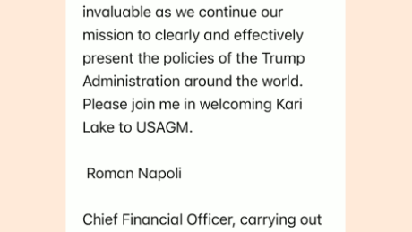 „Kari’s experience will be invaluable as we continue our mission to clearly and effectively present the policies of the Trump Administration around the world.“