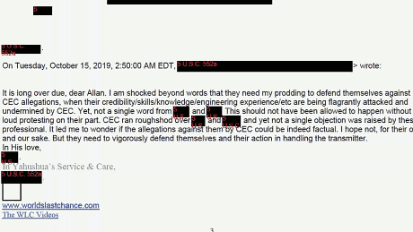 I am shocked beyond words that they need my prodding to defend themselves against CEC allegations. I am shocked beyond words that they need my prodding to defend themselves against CEC allegations.