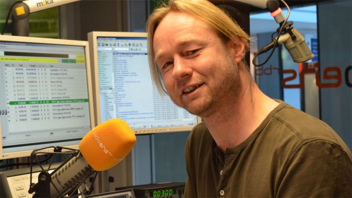 Chris Weiland im radioeins-Studio in Frankfurt (Oder) © Andreas Oppermann