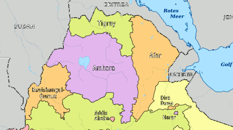 Äthiopien mit Tigray und Amhara